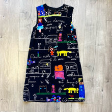 Load image into Gallery viewer, Dolce & Gabbana drawing print black dress
