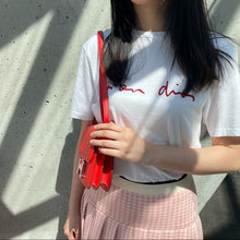 Load image into Gallery viewer, DIOR White embroidery T-shirt