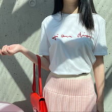 Load image into Gallery viewer, DIOR White embroidery T-shirt
