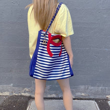 Load image into Gallery viewer, Chanel Cruise 2010 Stripes Red White And Blue Canvas Grosgrain Silver Hardware Tote