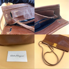 Load image into Gallery viewer, Salvatore Ferragamo vintage clutch/ crossbody bag