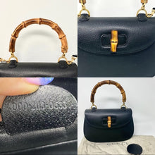 Load image into Gallery viewer, GUCCI Bamboo Top two-way leather bag