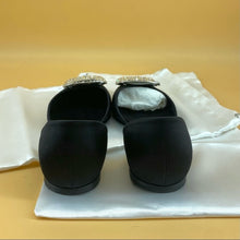 Load image into Gallery viewer, Roger Vivier Chips Strass Buckle Ballerinas in Satin