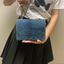Load image into Gallery viewer, CHANEL fluffy wallet on chain