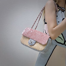 Load image into Gallery viewer, CHANEL classic flap sequins leather bag