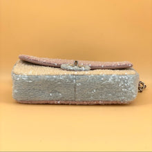 Load image into Gallery viewer, CHANEL classic flap sequins leather bag