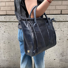 Load image into Gallery viewer, EMPORIO ARMANI crocodile print tote