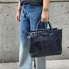 Load image into Gallery viewer, EMPORIO ARMANI crocodile print tote