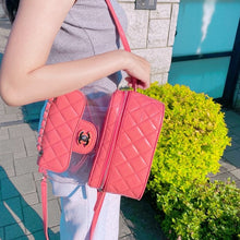 Load image into Gallery viewer, CHANEL Leather and PVC Vanity Flap Backpack Bag