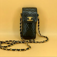 Load image into Gallery viewer, Chanel vintage Phone Case Black CrossBody Bag