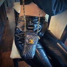 Load image into Gallery viewer, Chanel vintage Phone Case Black CrossBody Bag