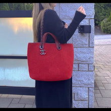 Load image into Gallery viewer, CHANEL Woolen cloth vintage two-way bag