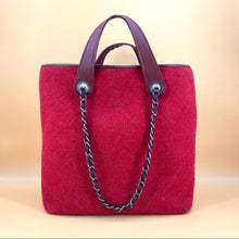 Load image into Gallery viewer, CHANEL Woolen cloth vintage two-way bag