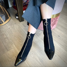 Load image into Gallery viewer, VERSACE Elastic ankle boots with high heels