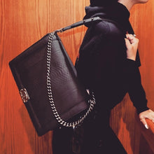 Load image into Gallery viewer, CHANEL le Boy XL snakeskin shoulder bag