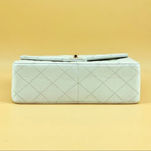 Load image into Gallery viewer, CHANEL vintage white 24k gold classic flap