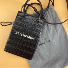Load image into Gallery viewer, BALENCIAGA SHOPPING PHONE HOLDER leather bag
