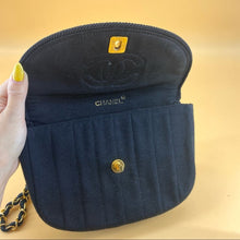 Load image into Gallery viewer, CHANEL Vintage 24k gold cloth shoulder bag