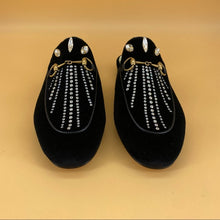 Load image into Gallery viewer, GUCCI velvet crystal loafer
