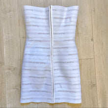 Load image into Gallery viewer, Alexander Wang Logo Elastic Bandeau Dress In White