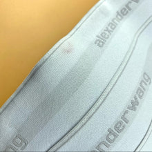 Load image into Gallery viewer, Alexander Wang Logo Elastic Bandeau Dress In White