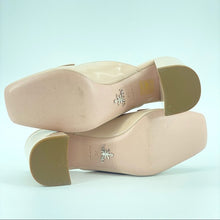 Load image into Gallery viewer, PRADA Patent leather beige pink mules