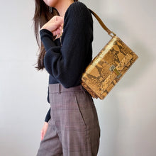 Load image into Gallery viewer, FENDI vintage snake skin Shoulder bag