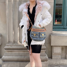 Load image into Gallery viewer, LOUIS VUITTON denim baggy PM crossbody bag