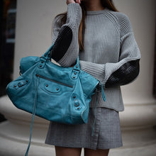 Load image into Gallery viewer, BALENCIAGA Blue city bag