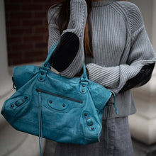 Load image into Gallery viewer, BALENCIAGA Blue city bag