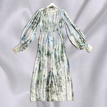 Load image into Gallery viewer, BURBERRY 100% silk runway dress