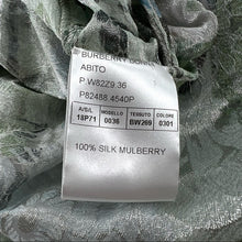 Load image into Gallery viewer, BURBERRY 100% silk runway dress