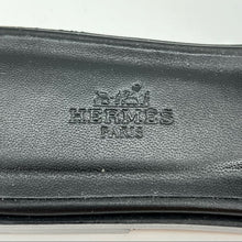 Load image into Gallery viewer, HERMES rivet oran sandals in black leather