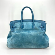 Load image into Gallery viewer, HERMES suede blue Birkin 35cm