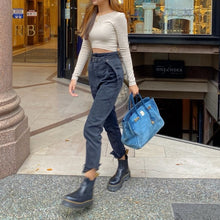 Load image into Gallery viewer, HERMES suede blue Birkin 35cm