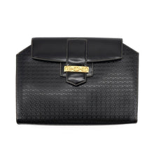Load image into Gallery viewer, GUCCI vintage black leather clutch