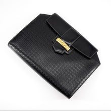 Load image into Gallery viewer, GUCCI vintage black leather clutch
