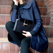 Load image into Gallery viewer, GUCCI vintage black leather clutch