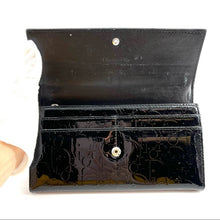 Load image into Gallery viewer, DIOR black patent leather monogram wallet