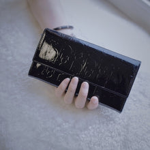 Load image into Gallery viewer, DIOR black patent leather monogram wallet