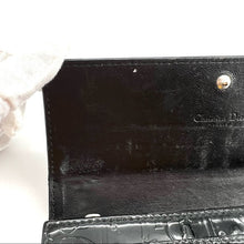 Load image into Gallery viewer, DIOR black patent leather monogram wallet