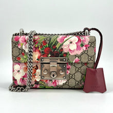 Load image into Gallery viewer, Gucci Gg Monogram Small Padlock Shoulder Bag Floral Rose