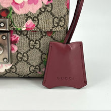 Load image into Gallery viewer, Gucci Gg Monogram Small Padlock Shoulder Bag Floral Rose