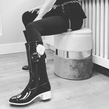 Load image into Gallery viewer, CHANEL Camellia classic rainboots