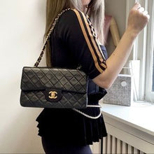 Load image into Gallery viewer, Chanel 24K Gold Classic Flap medium size