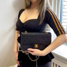 Load image into Gallery viewer, Chanel 24K Gold Classic Flap medium size