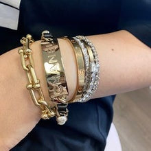 Load image into Gallery viewer, CHANEL metal & leather bracelet