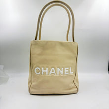 Load image into Gallery viewer, Chanel Lambskin Logo Camellia Tote Bag TWS
