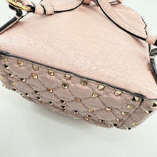 Load image into Gallery viewer, VALENTINO GARAVANI Nappa Quilted Mini Rockstud Spike Backpack Poudre
