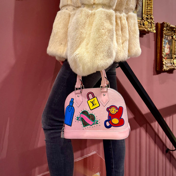 Louis Vuitton Limited Edition Epi Stickers Alma BB (2018)